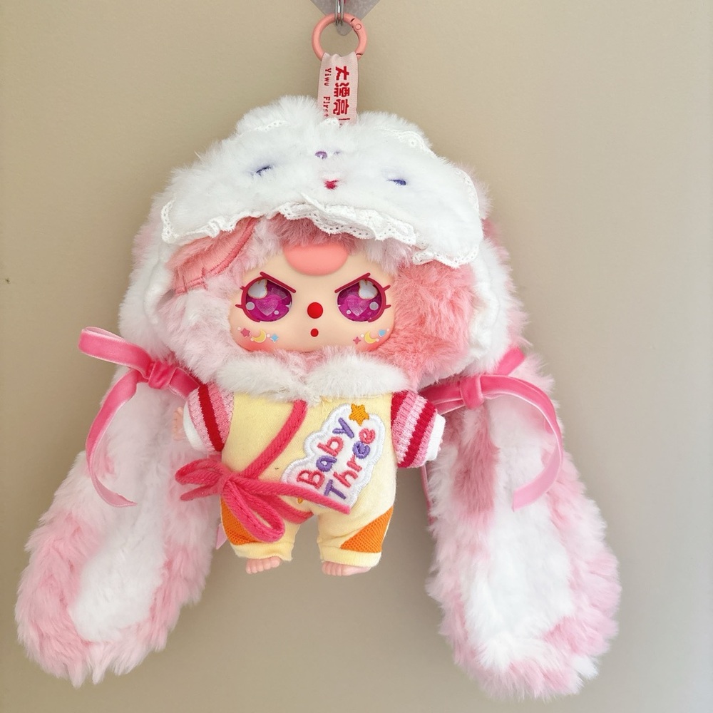 Baby Three Cute Friends Little Hidden Fluffy Bunny Blind Box | Kawaii Gift